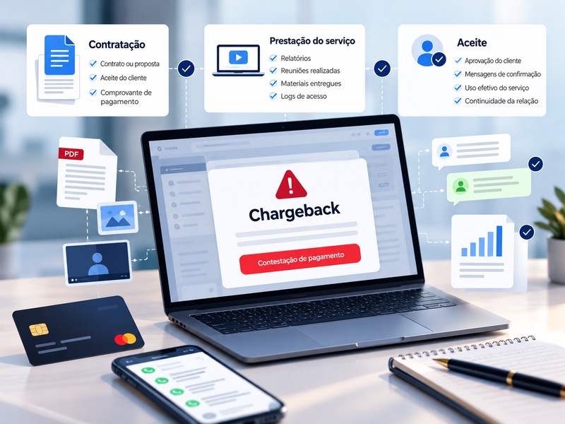 Chargeback após a prestação de um serviço: como comprovar contratação, entrega e aceite?