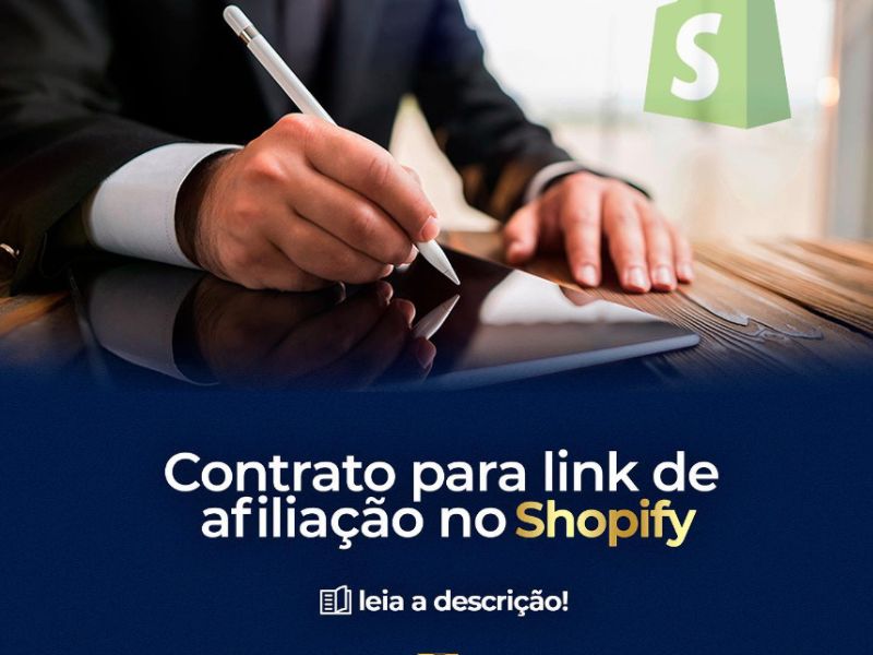 Contrato para link de Afiliação no Shopify