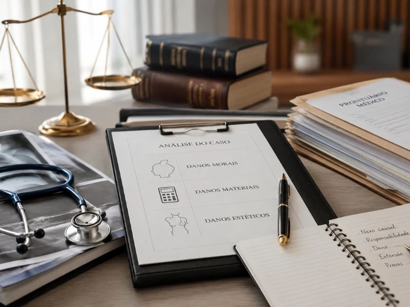 Tipos de indenização por erro médico: o que pode ser pedido e o que a Justiça costuma analisar