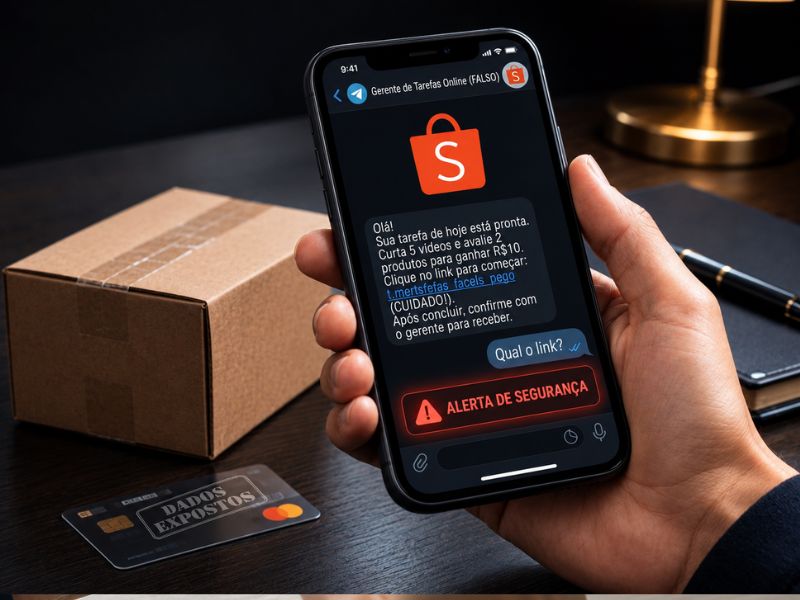 Golpe da Shopee Telegram: como funciona e o que fazer