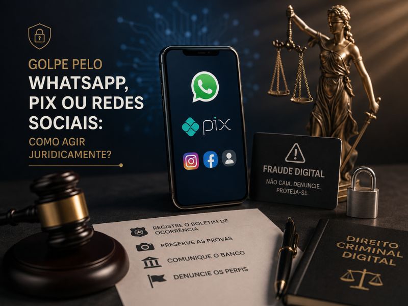 Golpe pelo WhatsApp, Pix ou Redes Sociais: Como Agir Juridicamente?