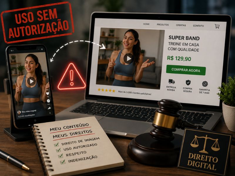 Loja Usou Meu Vídeo para Vender Produtos sem Permissão: Como Agir?