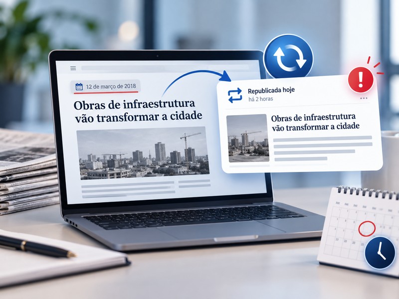 Notícia antiga foi republicada como se fosse atual: o que fazer?