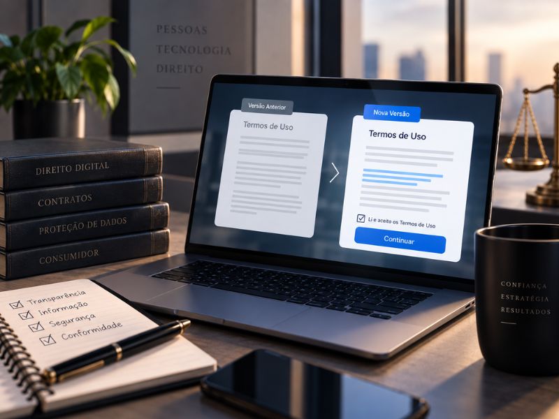 Termos de Uso Foram Alterados: A Empresa Precisa Obter Novo Aceite?